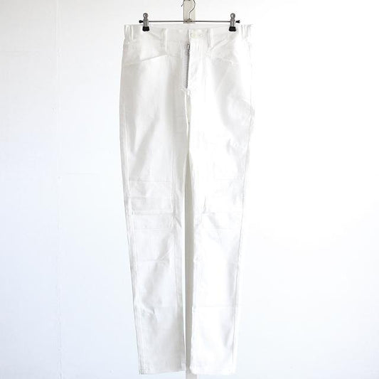 【albino】 拼型前拉鍊緊身摩托褲