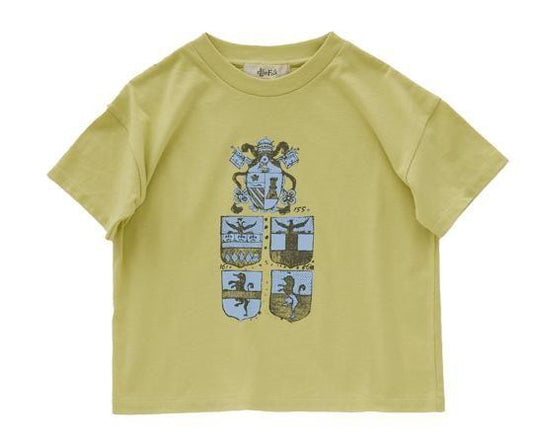 LAST ONE【50%off】eLfinFolk（エルフィンフォルク）／Clan emblem Tee - lime yellow (24SS-elf-241J01 /J02-lime yellow)