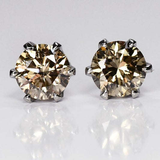 數量限定 憧れの１カラット プラチナ・ダイヤモンド1.0ct（SIクラス・鑑別書付）スタッドピアス 一粒ピアス (GFB-SIKAN-PE10)