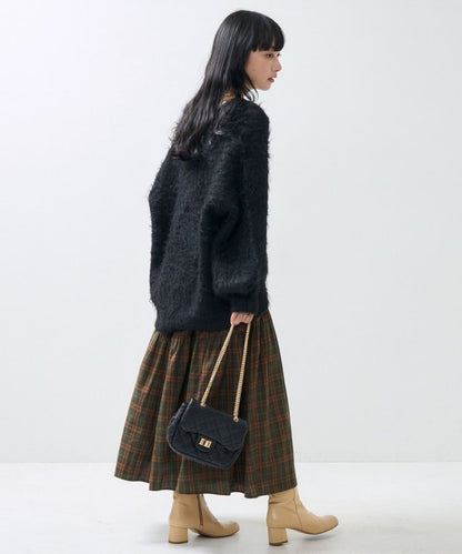 絨毛針織 V領開衫