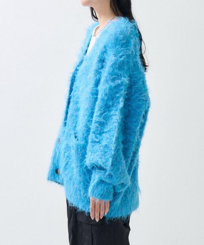 絨毛針織 V領開衫