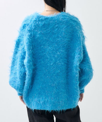 絨毛針織 V領開衫