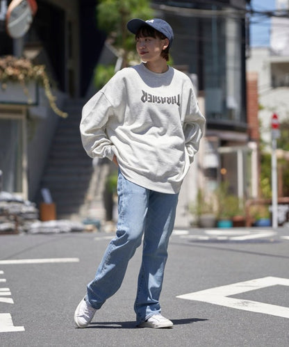 聯名 UPSIDE DOWN LOGO SWEAT/裡起毛圓領衛衣