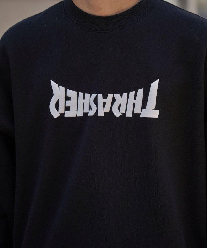 聯名 UPSIDE DOWN LOGO SWEAT/裡起毛圓領衛衣