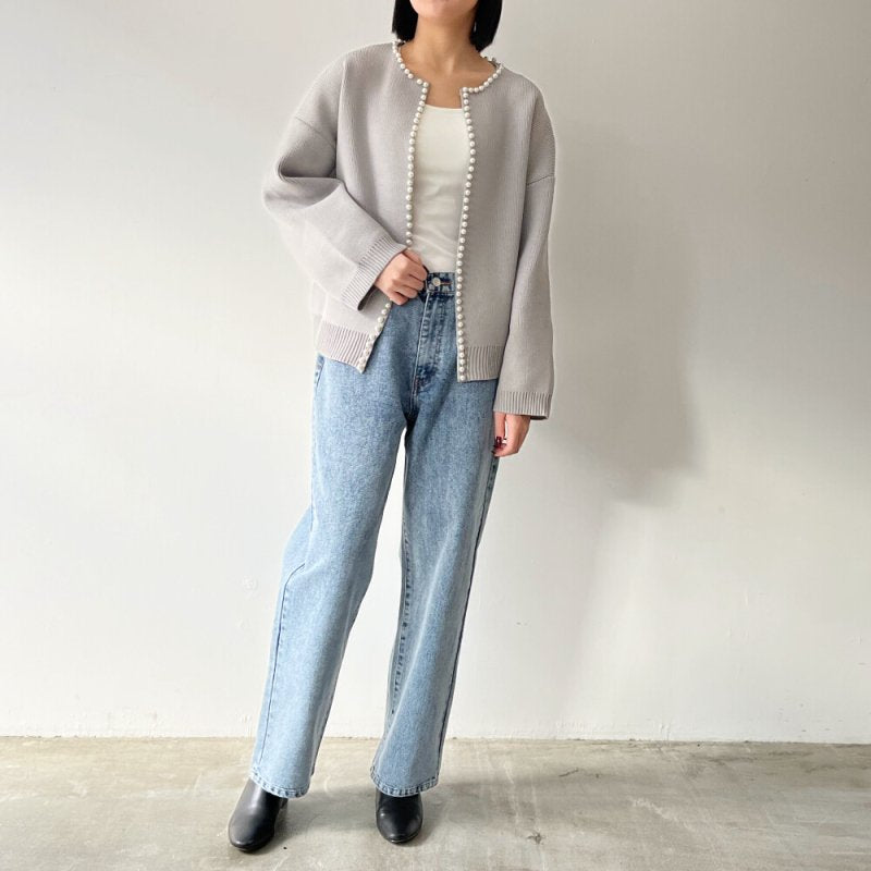 低腰牛仔褲 淺藍色 (CB4539)