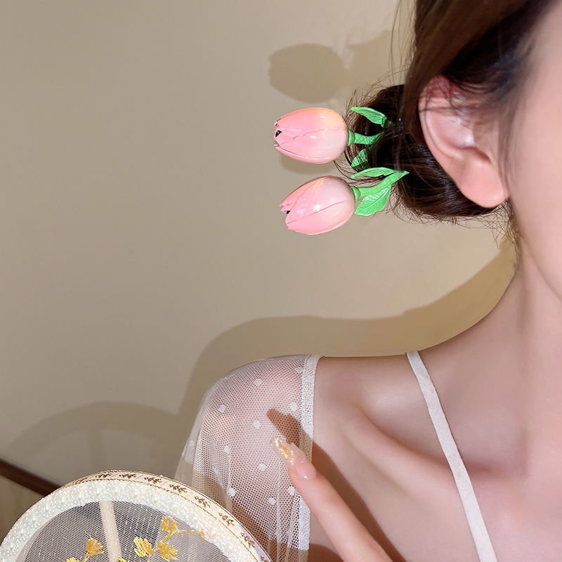 一輪 鬱金香 POP 髮簪 (AO4669)