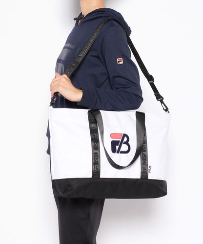 FILA x BE:FIRST 合作 LOGO 雙肩手提包 白色［特價］ (FL0078WH)