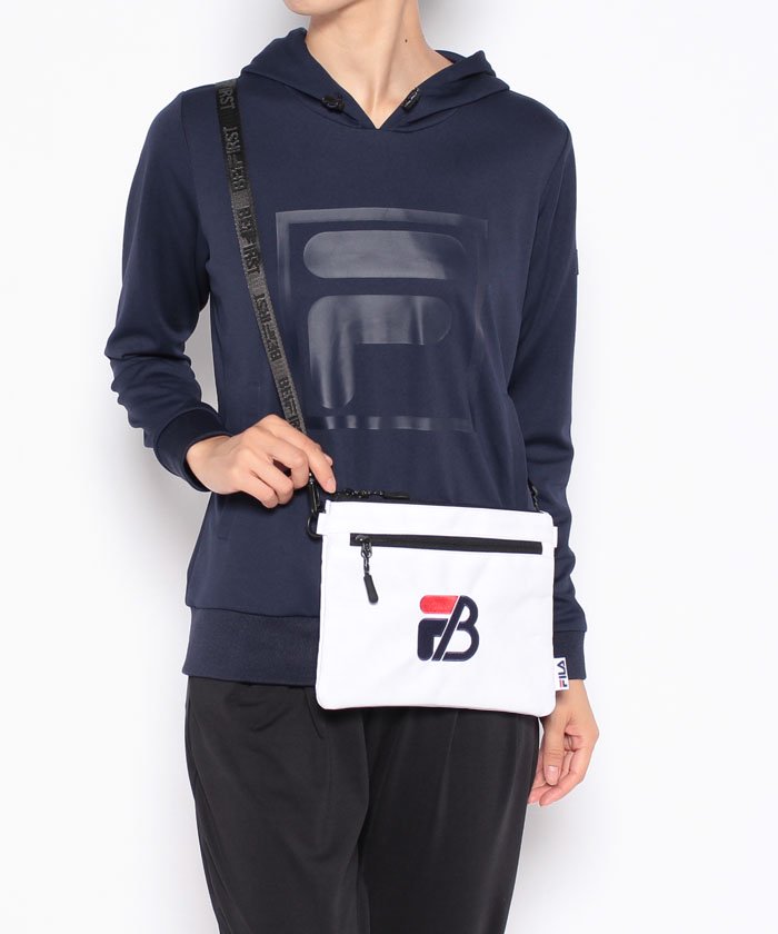 FILA x BE:FIRST 合作款 Logo 斜挎包 黑色［特價］ (FL0079BK)