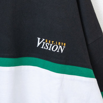 VISION STREET WEAR 網眼拼接 短袖T恤 黑色［特價］ (CT6769BK)