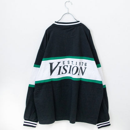 VISION STREET WEAR 網眼拼接 短袖T恤 黑色［特價］ (CT6769BK)