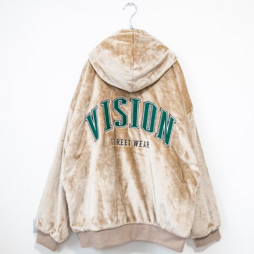 VISION STREET WEAR 徽章絨布夾克外套 米色［特價］ (CT6543BG)