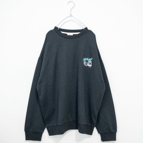 Kellogg's 考吉爾logo刺繡內毛圓領衛衣 炭灰色【特價】 (CT6489CH)