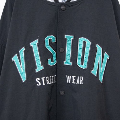 VISION STREET WEAR 尼龍貼布運動夾克 黑色［特價］ (CT6477BK)