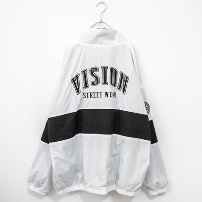 VISION STREET WEAR 經典徽章 尼龍夾克外套 白色［特價］ (CT6464WH)