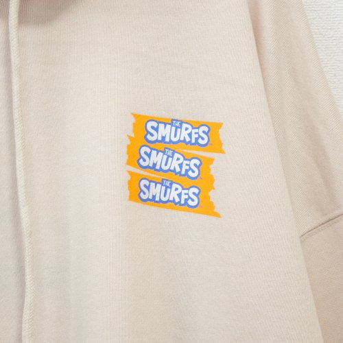 藍精靈 SMURFS 印花套頭衛衣 乳白色【特價】 (CT6452WH)