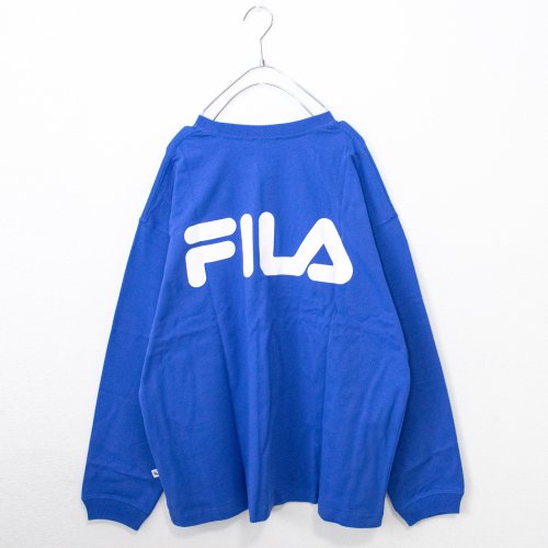 FILA傳承LOGO袖口長袖T恤 藍色 FM9807 【特價】 (FL0052BL)