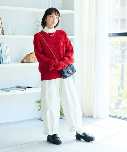 聯名迷你電纜針織套頭衫