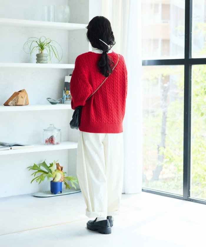 聯名迷你電纜針織套頭衫