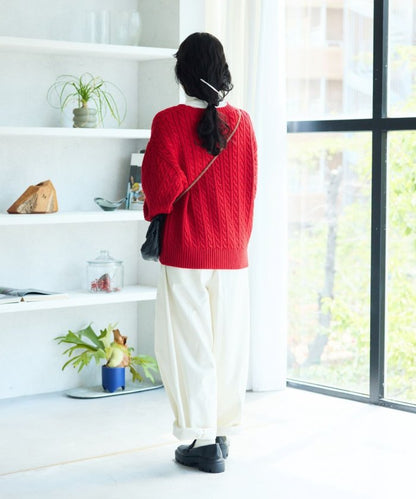 聯名迷你電纜針織套頭衫