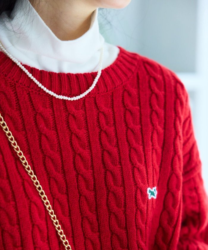 聯名迷你電纜針織套頭衫