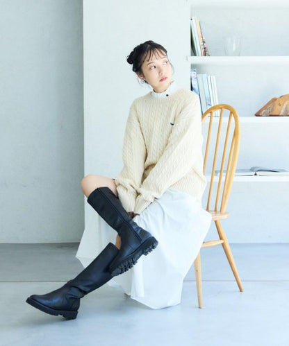 聯名迷你電纜針織套頭衫