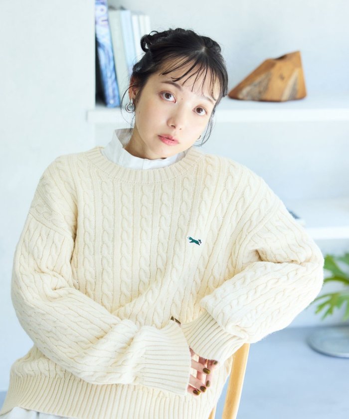 聯名迷你電纜針織套頭衫