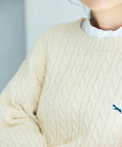 聯名迷你電纜針織套頭衫