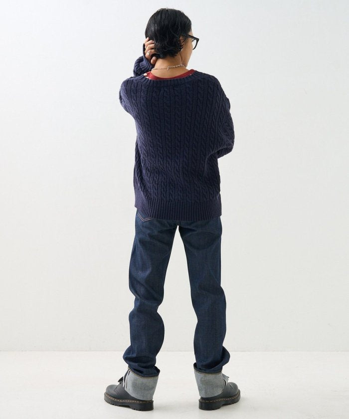 聯名迷你電纜針織套頭衫