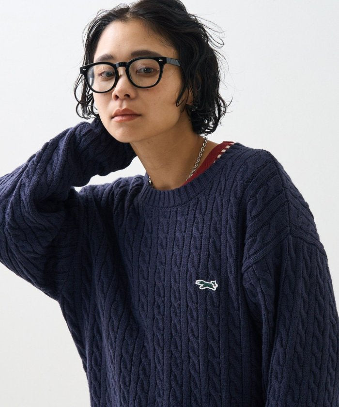 聯名迷你電纜針織套頭衫