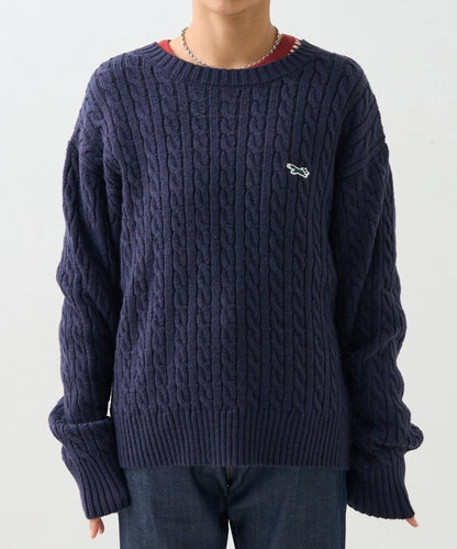 聯名迷你電纜針織套頭衫