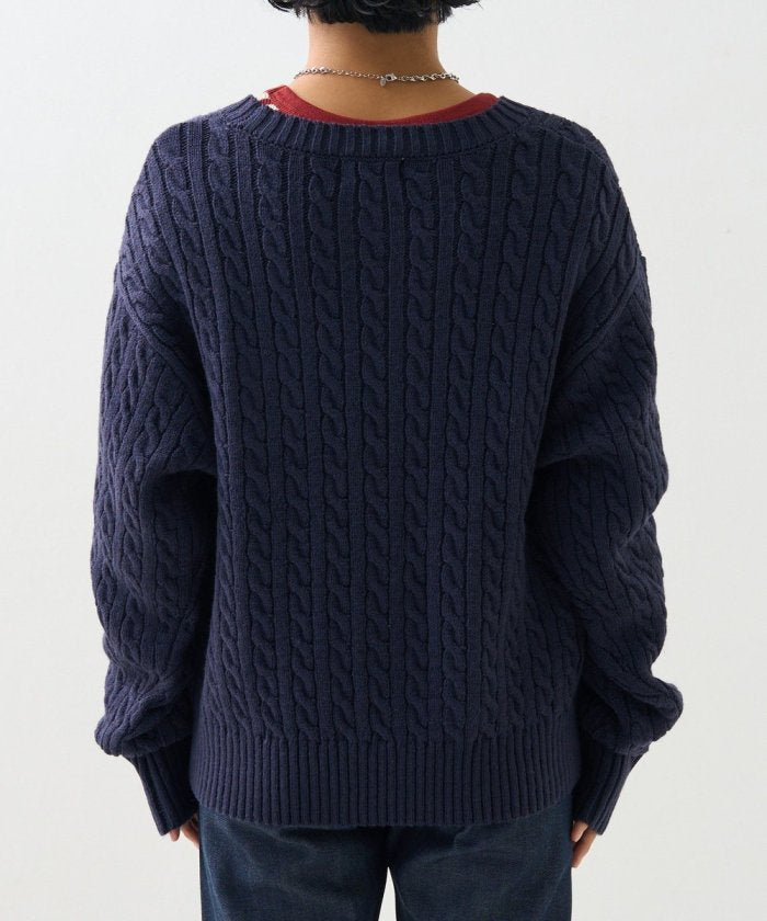 聯名迷你電纜針織套頭衫