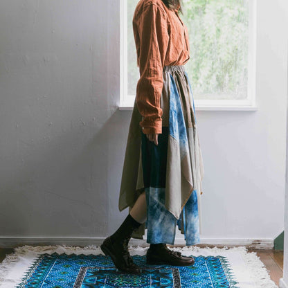 格子裙/三河織物