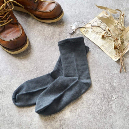 棉質自然色襪子/黑色/22-27厘米