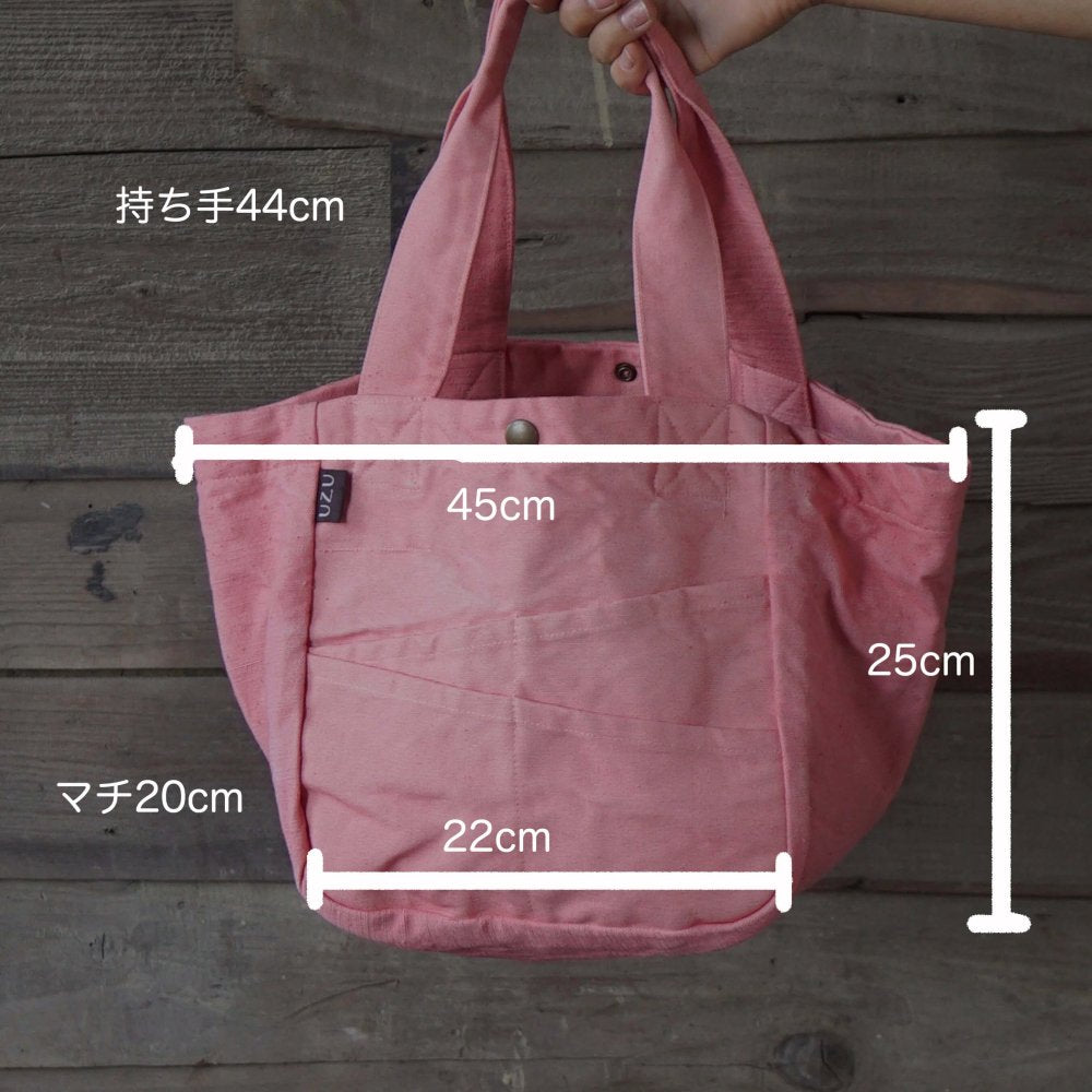 日常托特包/灰色/三河織物 圍裙帆布