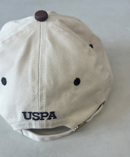 【U.S. POLO ASSN.】 1點刺繡帆布帽