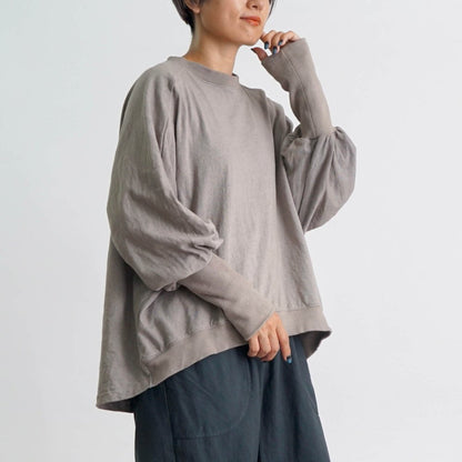 【福袋】圓領衛衣/卡其色+闊腿褲/黑色