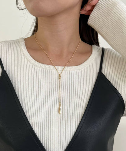 〈GOLDY/ゴールディ〉扭曲Y字項鍊