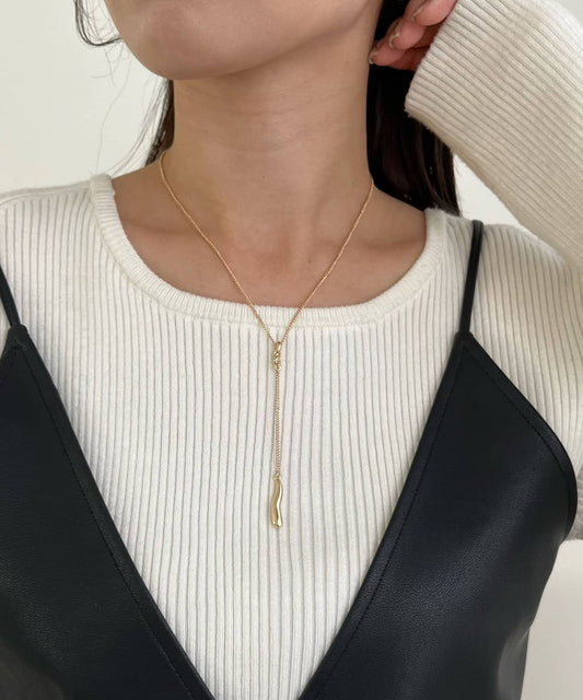 〈GOLDY/ゴールディ〉扭曲Y字項鍊