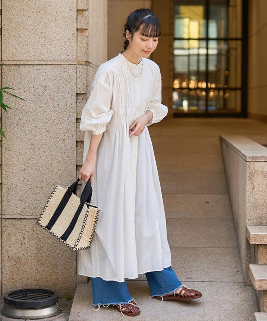 印度風褶皺連衣裙