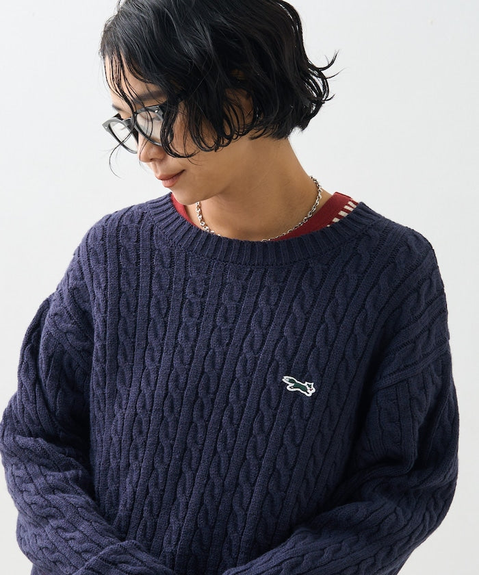 聯名迷你電纜針織套頭衫