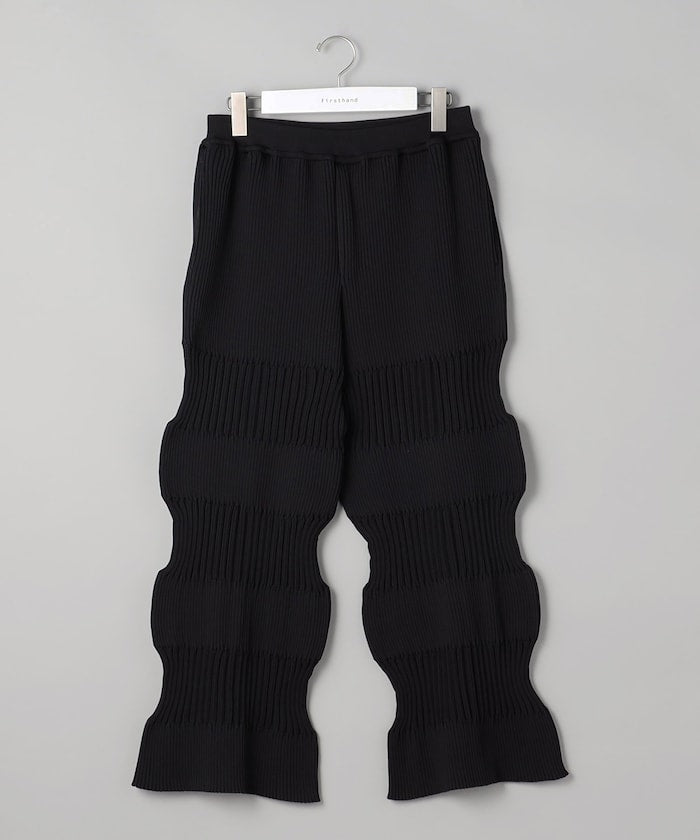 FLUTED STRAIGHT PANTS / 直筒針織褲 / CF006KF014