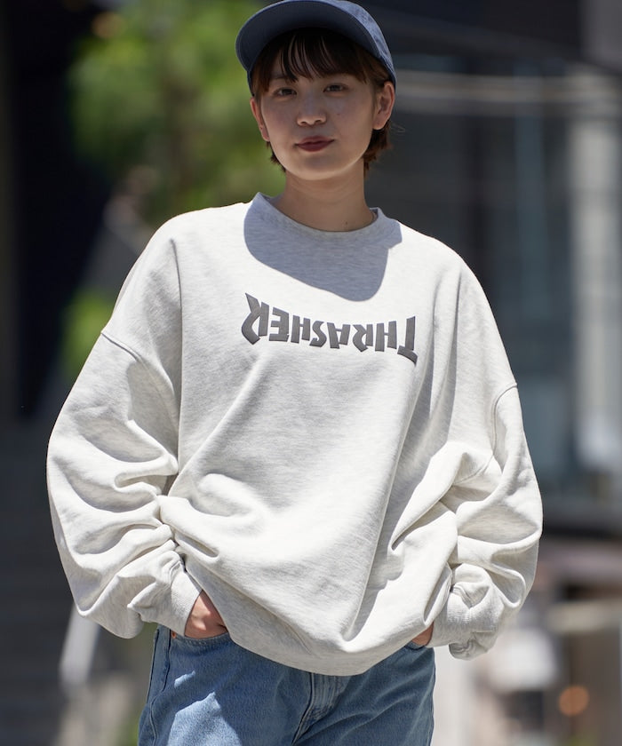 聯名 UPSIDE DOWN LOGO SWEAT/裡起毛圓領衛衣