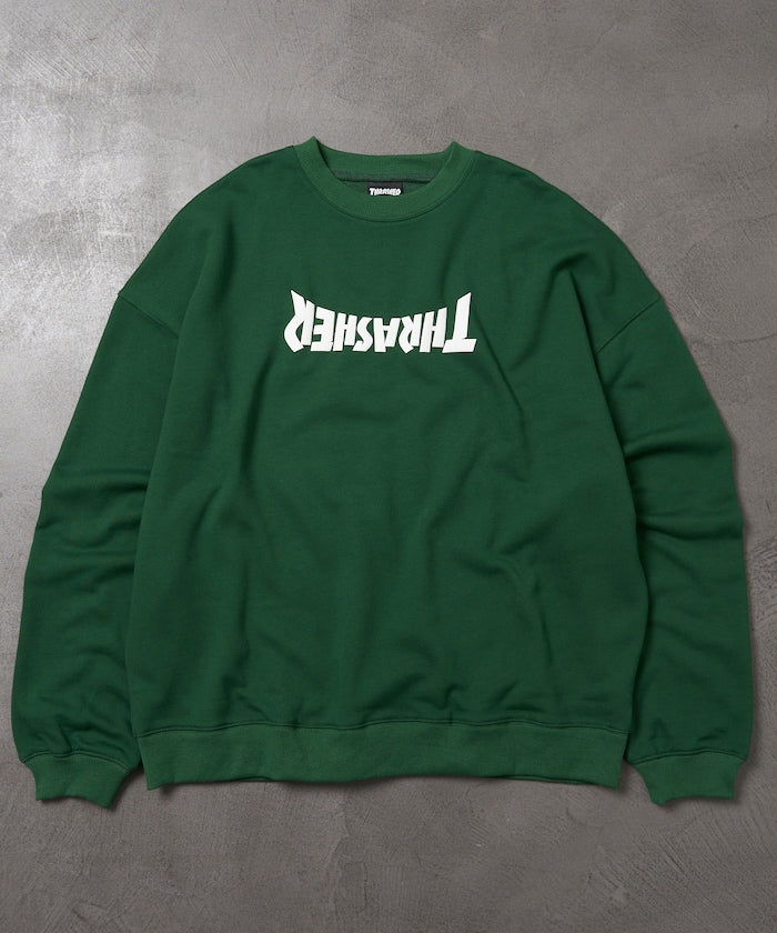 聯名 UPSIDE DOWN LOGO SWEAT/裡起毛圓領衛衣