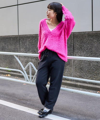 V領布克勒針織衫