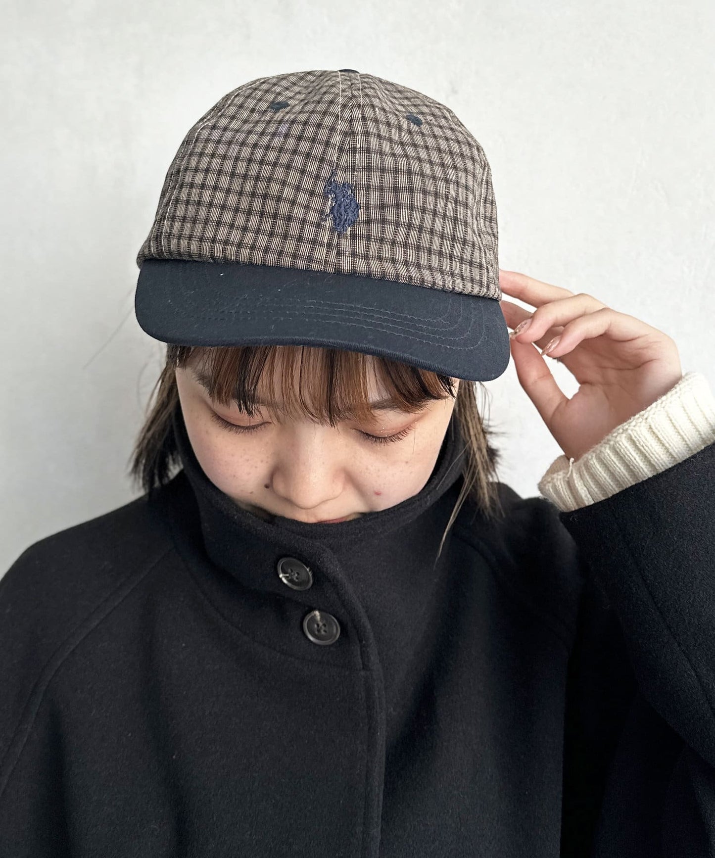 【U.S. POLO ASSN.】 1點刺繡帆布帽