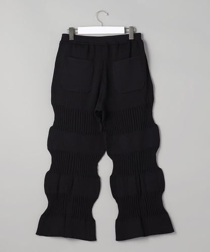 FLUTED STRAIGHT PANTS / 直筒針織褲 / CF006KF014