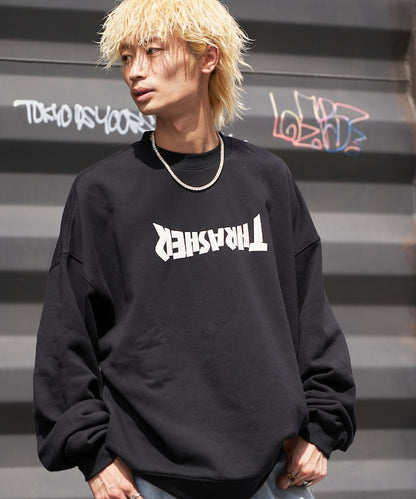 聯名 UPSIDE DOWN LOGO SWEAT/裡起毛圓領衛衣