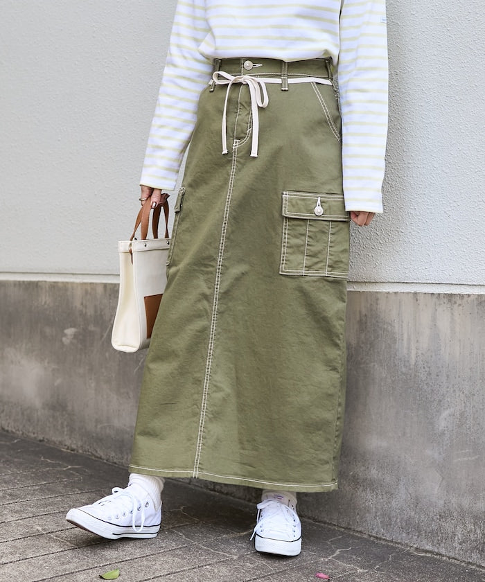 聯名 CARGO CURVE SKIRT