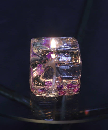 透明花蠟燭