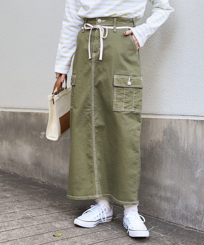 聯名 CARGO CURVE SKIRT